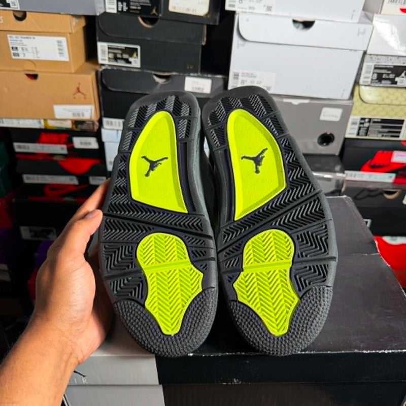 Jordan 4 Neon - Size 10 Mens - Preowned  - OG All