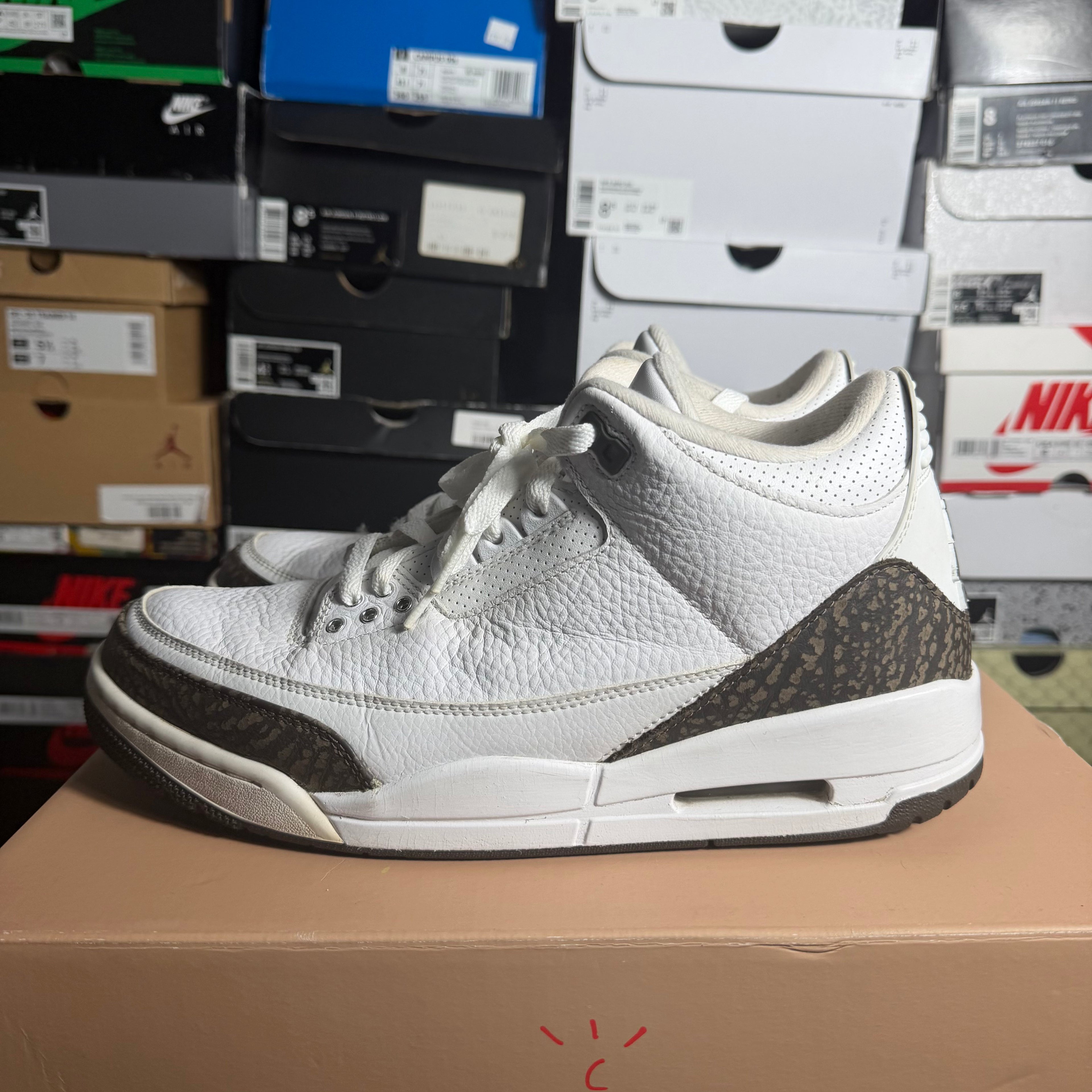 Jordan 3 Mocha - Size 10 Mens - Preowned No Box