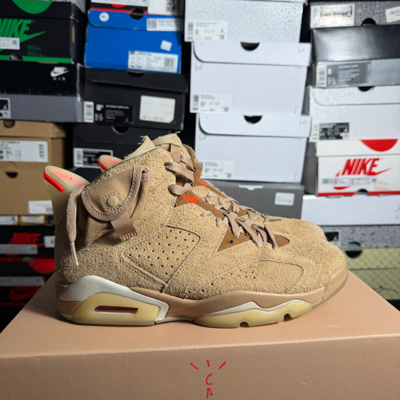 Jordan 6 Travis Scott British Khaki - Size 8 Mens - Preowned OG All