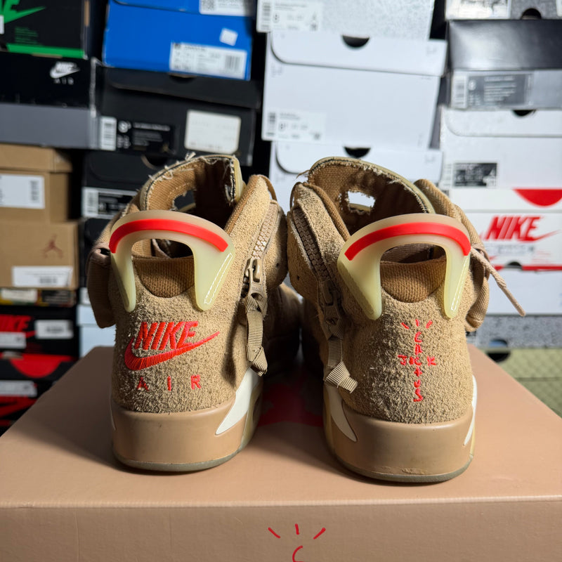 Jordan 6 Travis Scott British Khaki - Size 8 Mens - Preowned OG All
