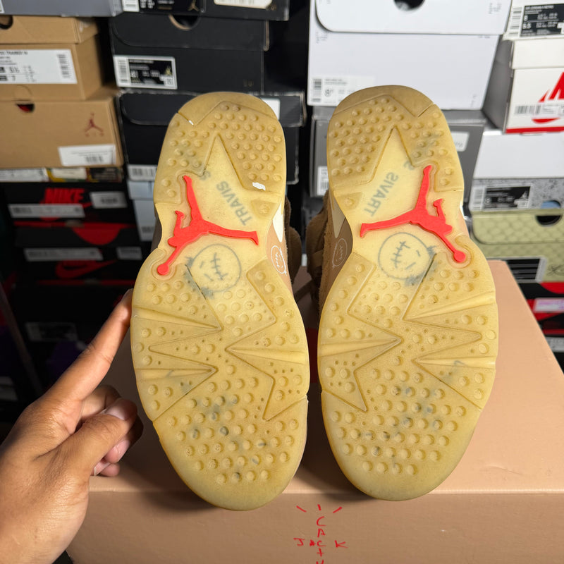 Jordan 6 Travis Scott British Khaki - Size 8 Mens - Preowned OG All