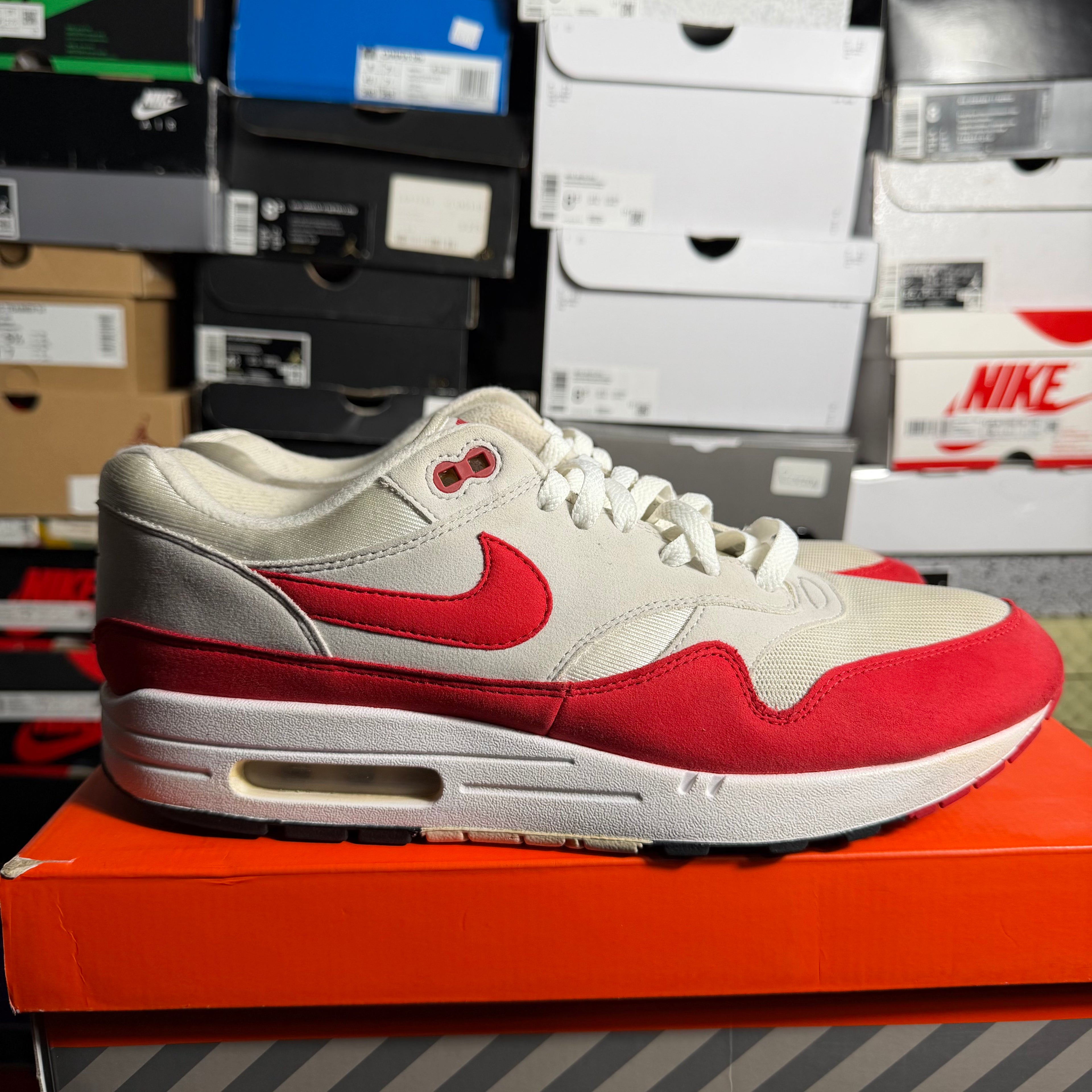 Nike Air Max 1 Anniversary Red - Size 11.5 Mens - Preowned OG All