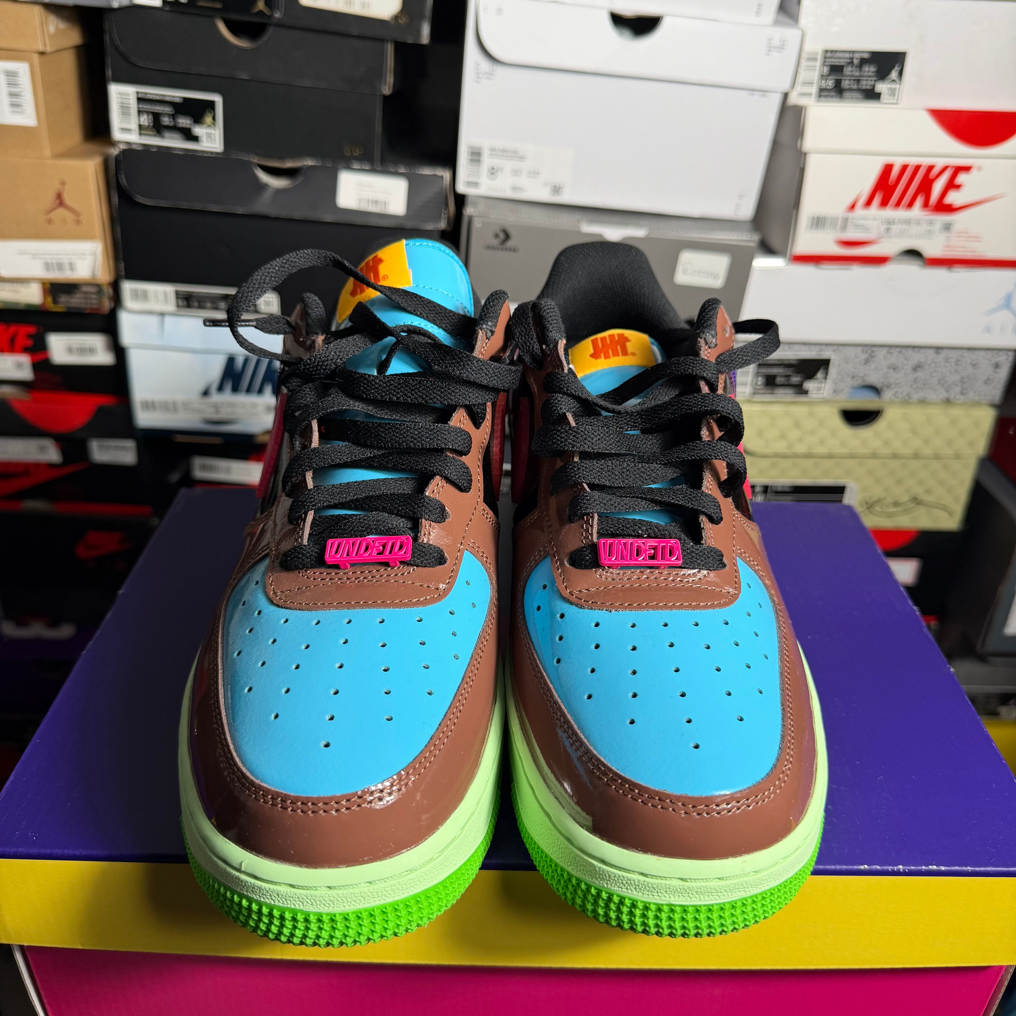 Nike Air Force 1 Low SP Undefeated Multi-patent Pink Prime - Size 11 Mens - Preowned OG All