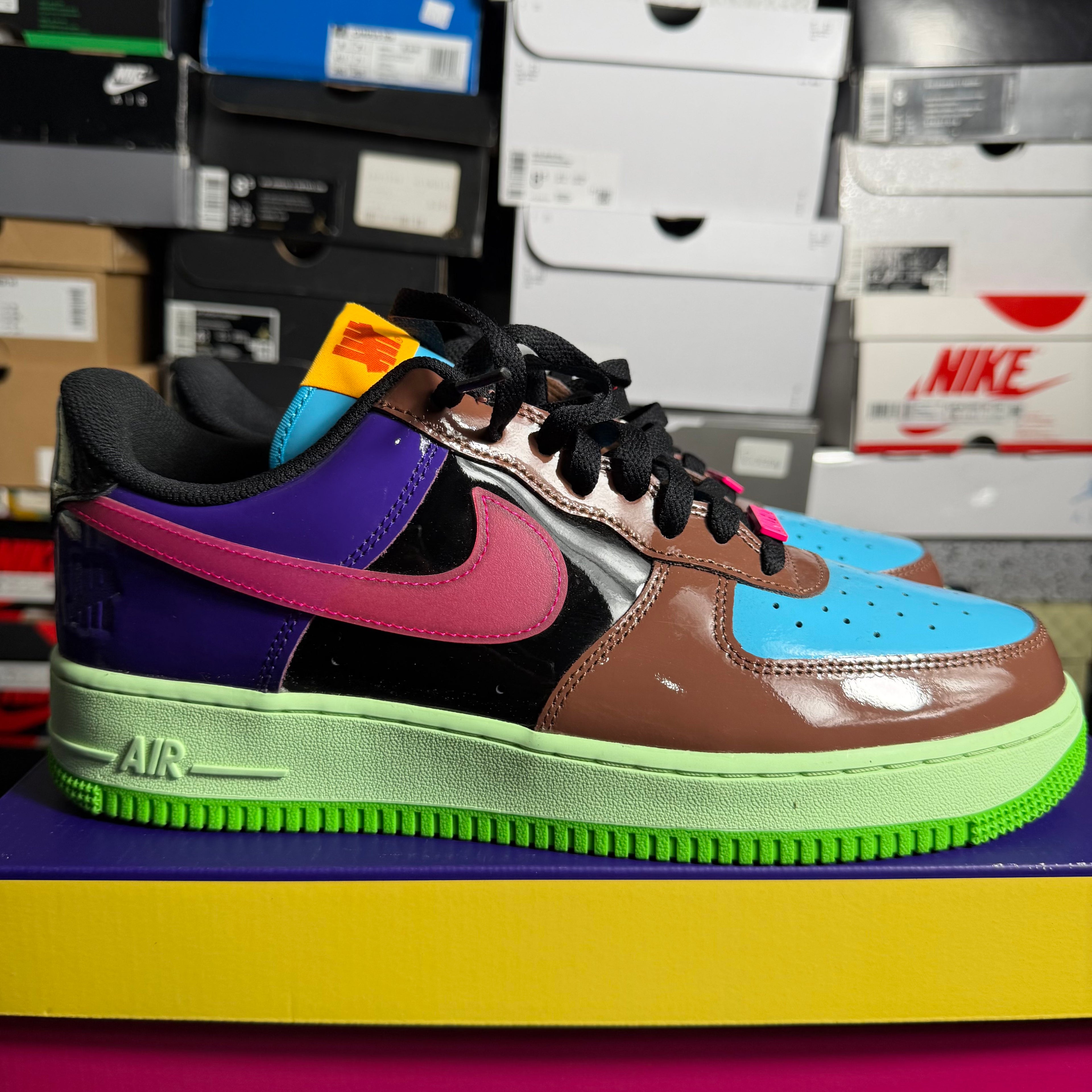 Nike Air Force 1 Low SP Undefeated Multi-patent Pink Prime - Size 11 Mens - Preowned OG All
