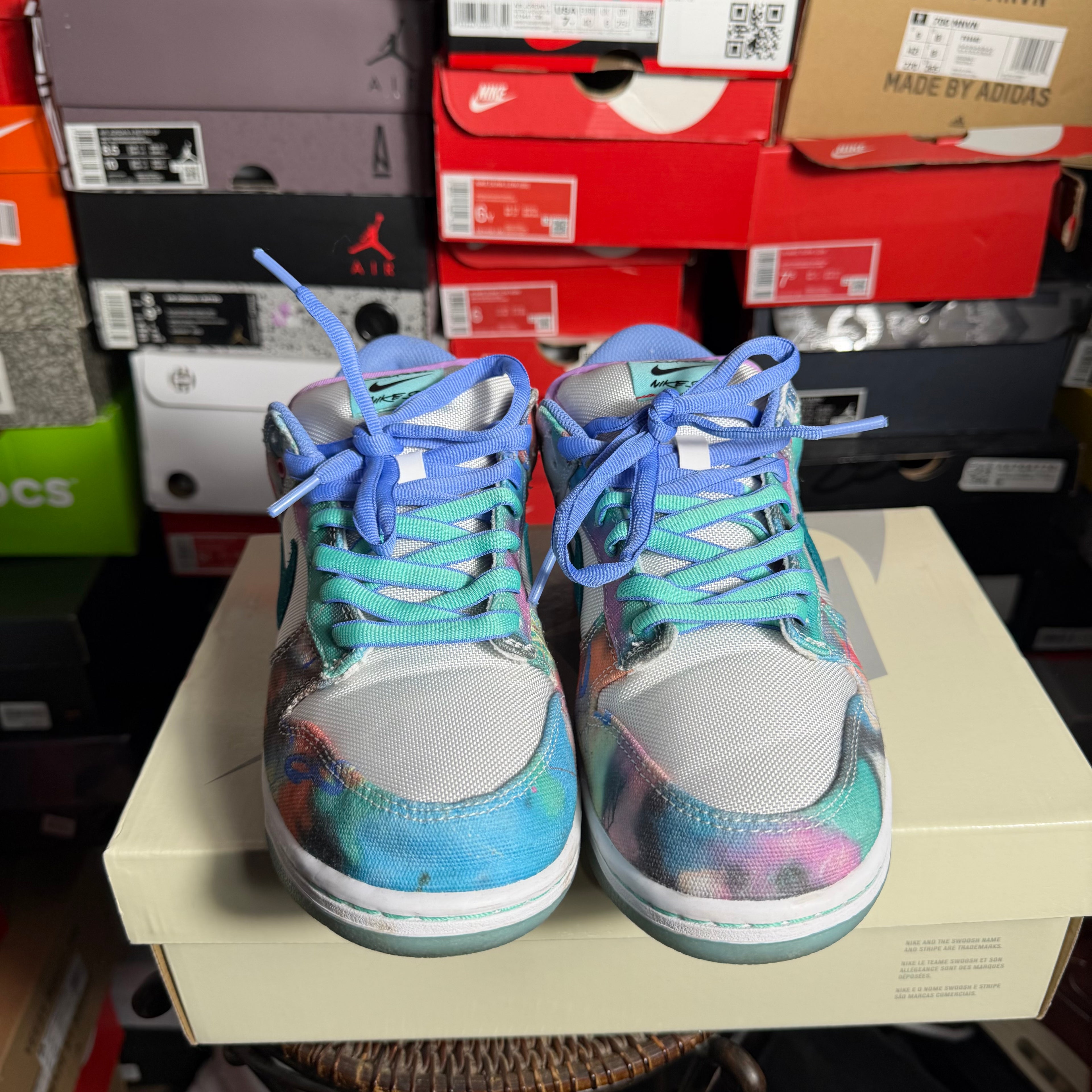 Nike SB Dunk Low Futura Laboratories Bleached Aqua (Preowned)