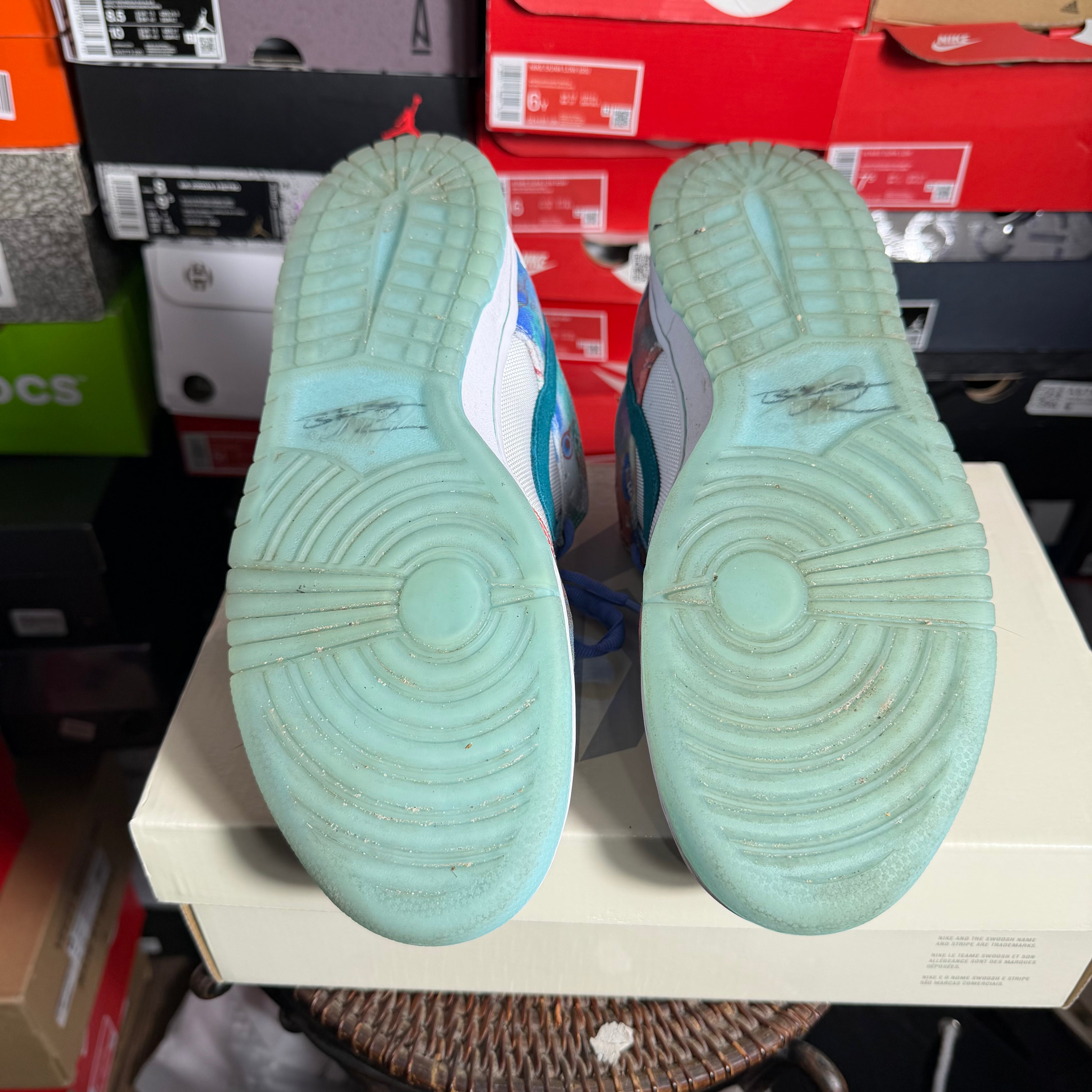 Nike SB Dunk Low Futura Laboratories Bleached Aqua (Preowned)