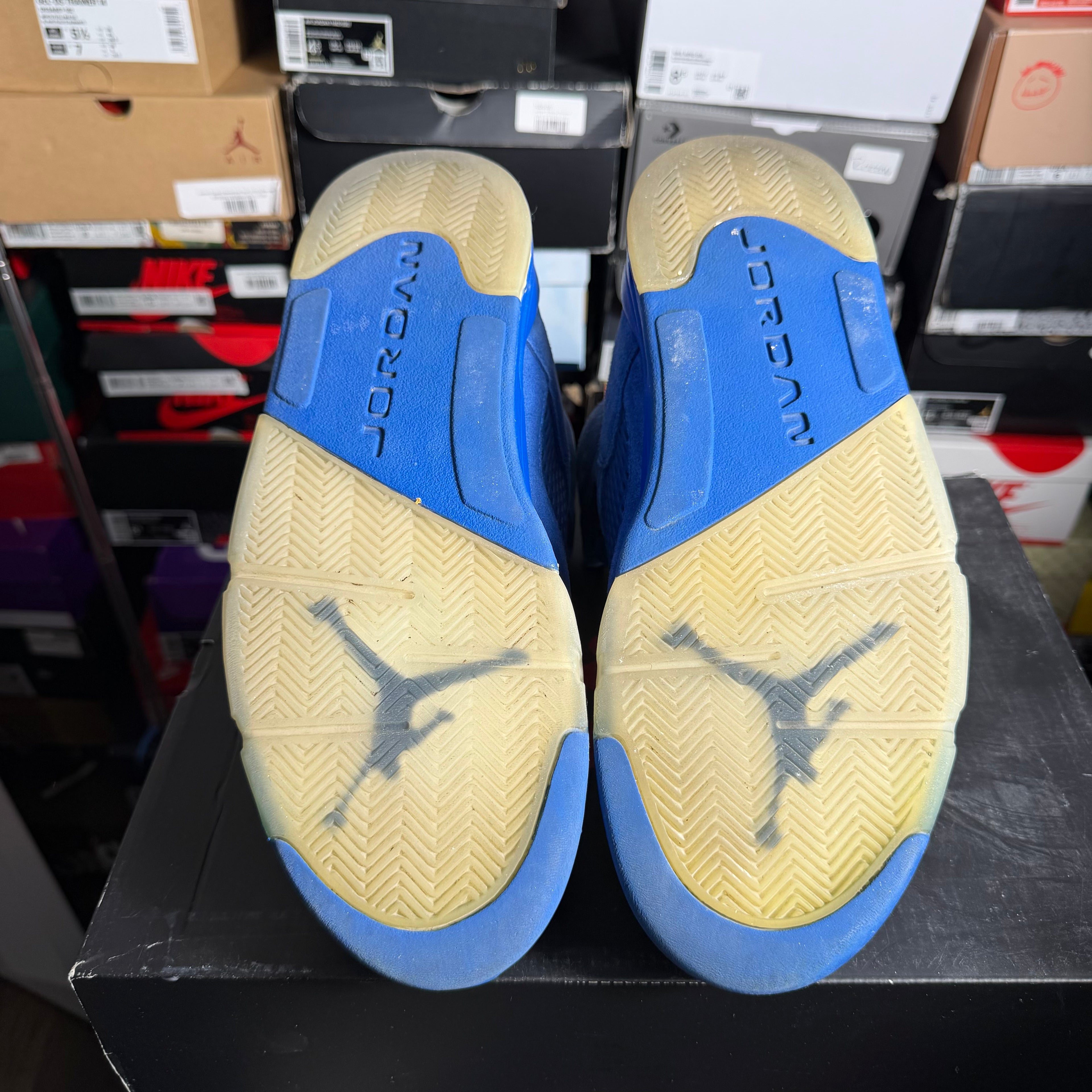 Jordan 5 Retro Blue Suede (Preowned)