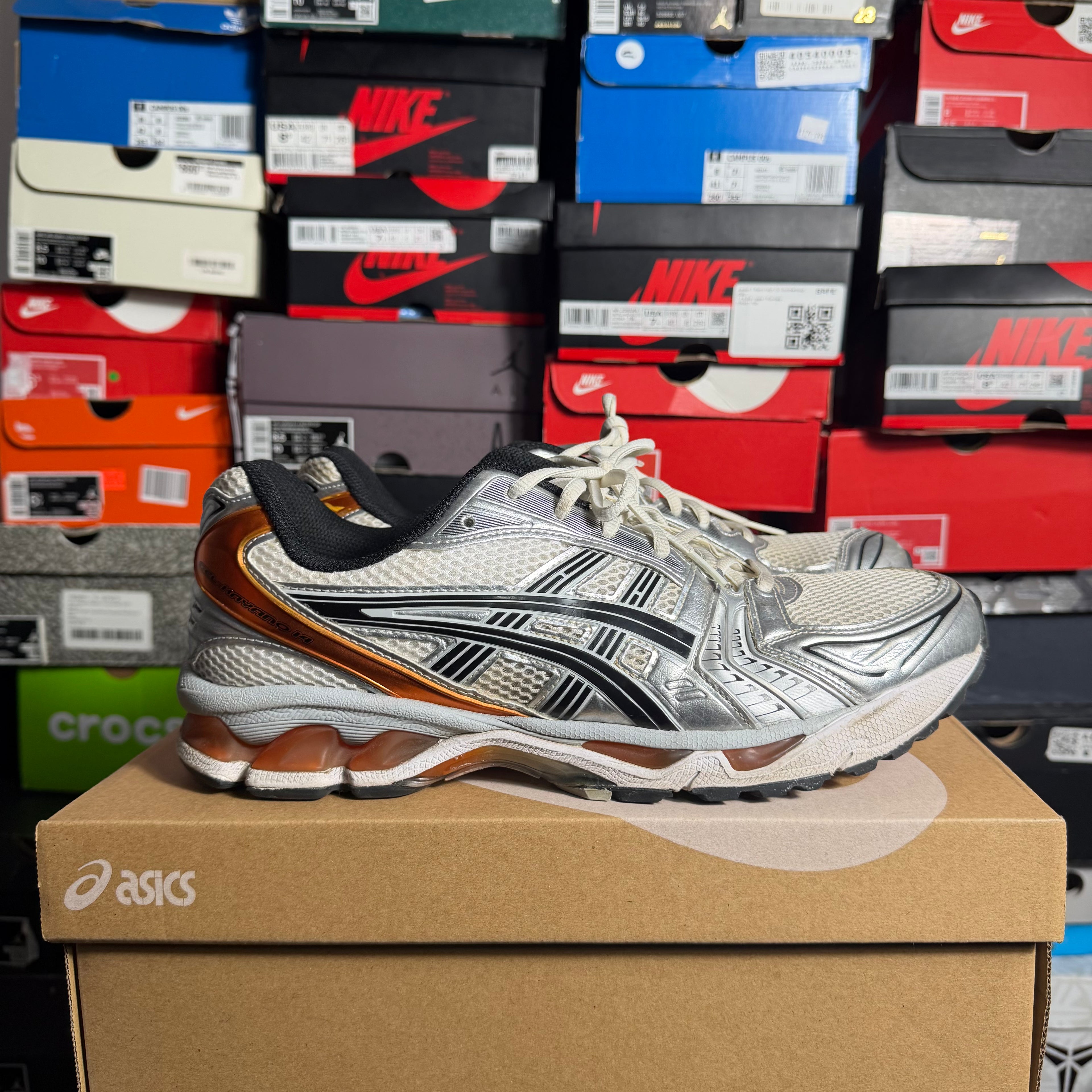 ASICS Gel-Kayano 14 White Piquant Orange (Preowned)