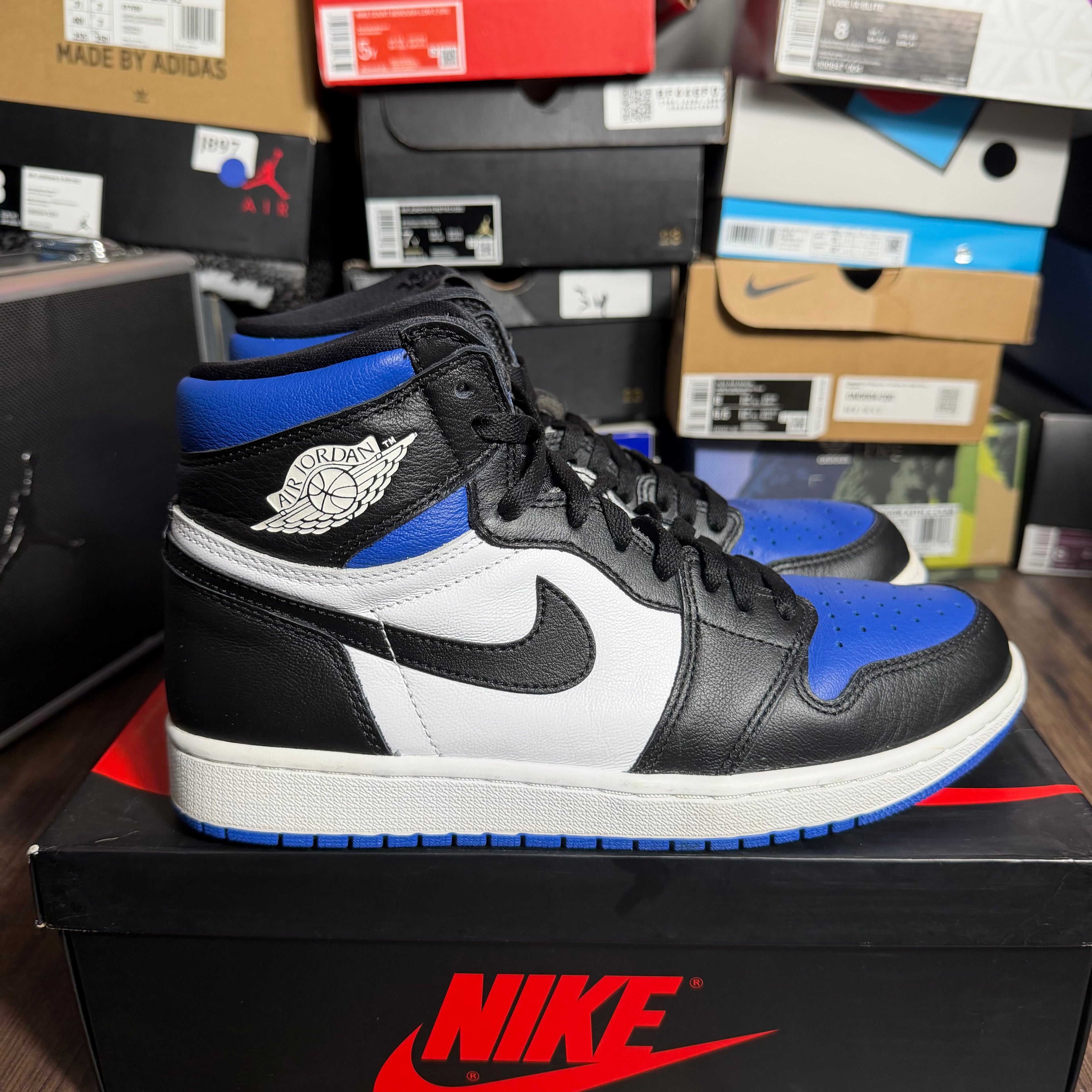 Jordan 1 Retro High Royal Toe (Preowned) (Sz 9)