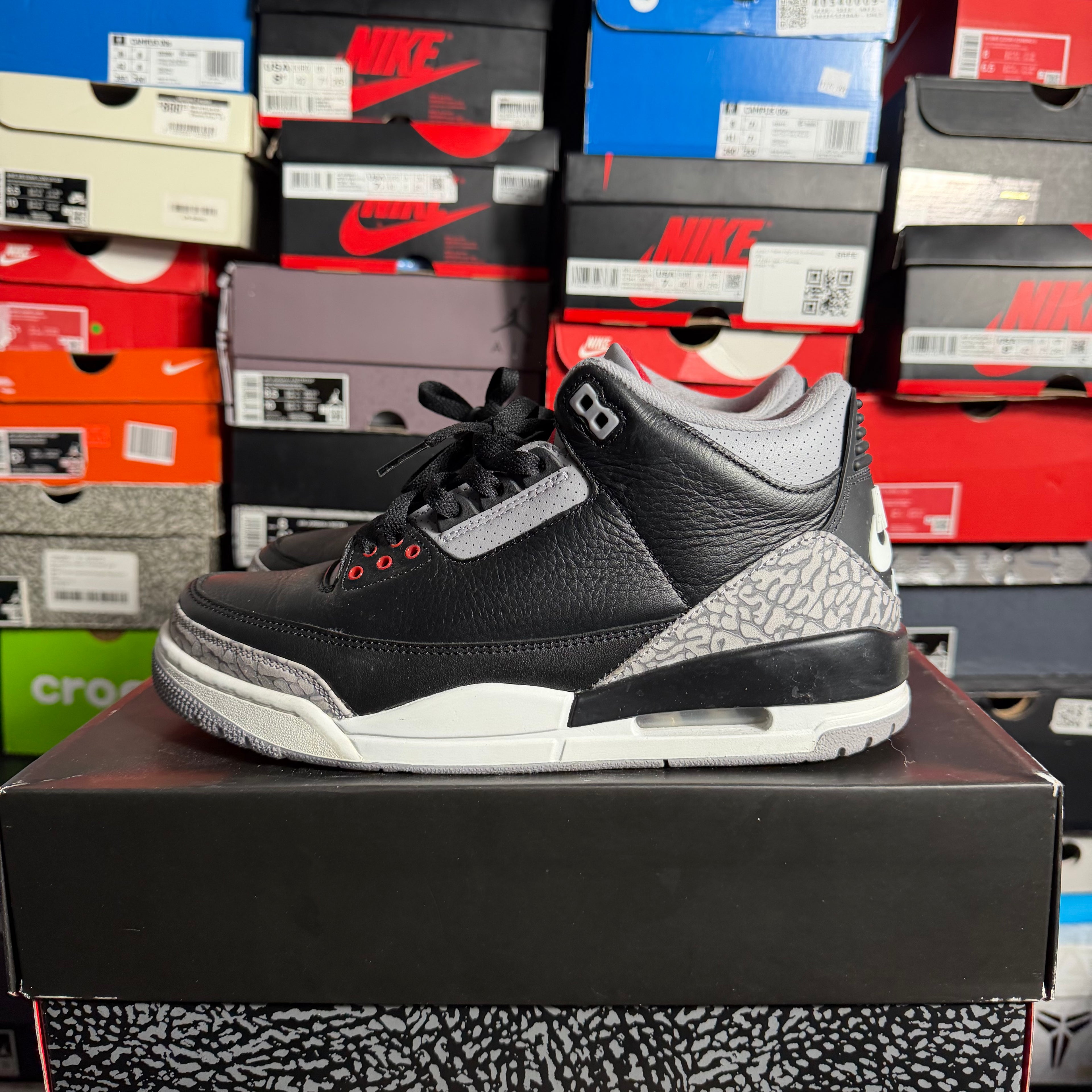 Jordan 3 Retro OG Black Cement (2024) (Preowned) (Size 9)