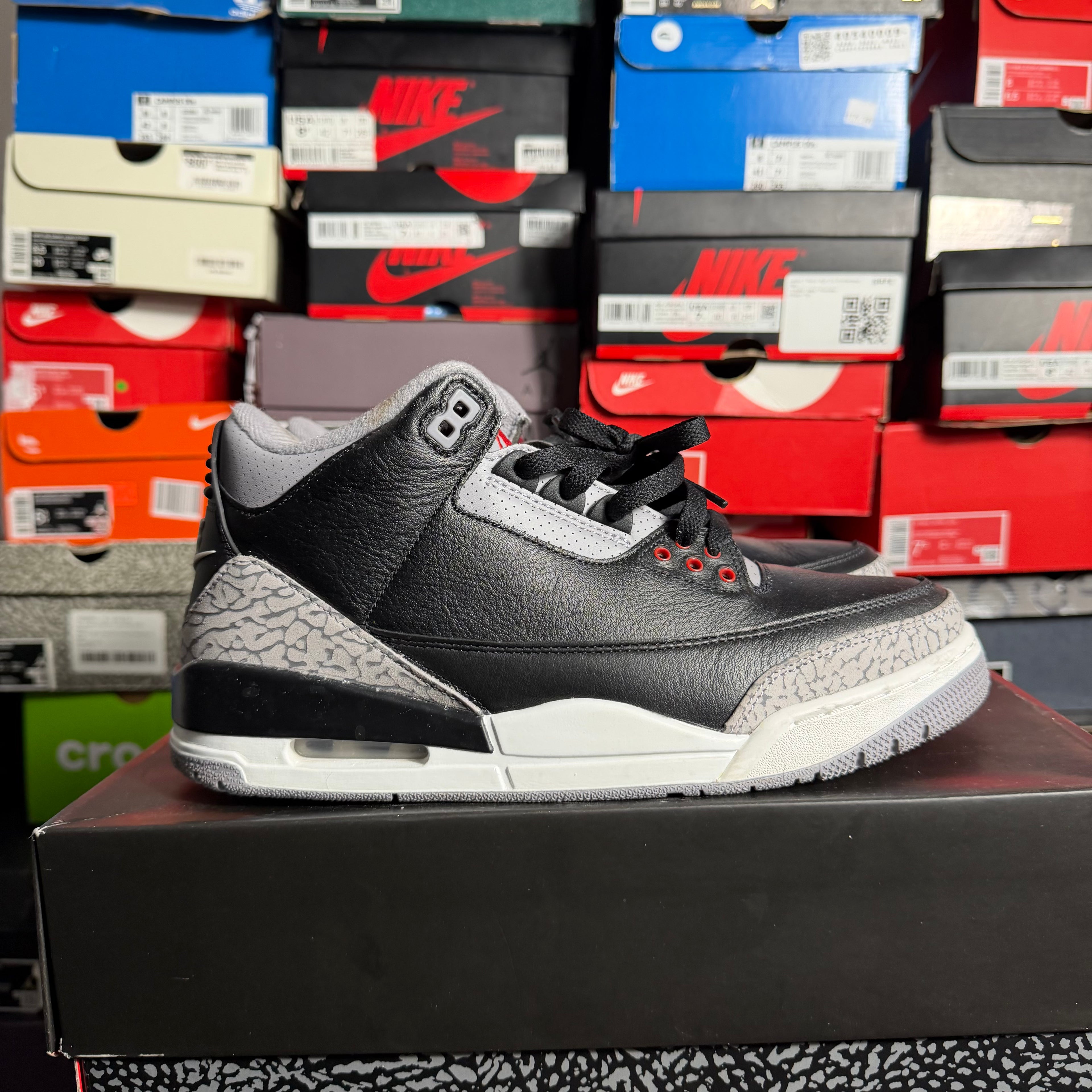 Jordan 3 Retro OG Black Cement (2024) (Preowned) (Size 9)