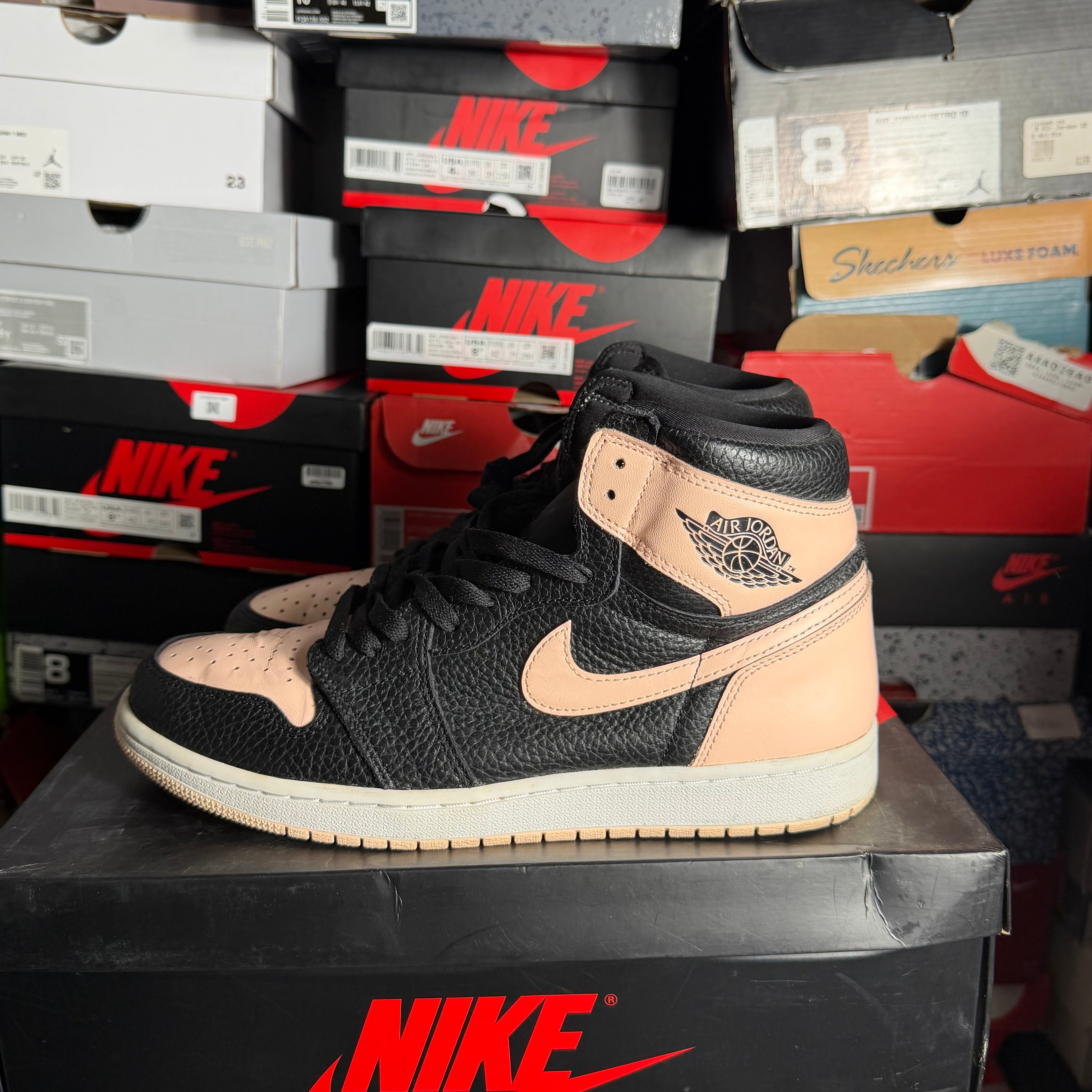 Jordan 1 Retro High Black Crimson Tint (Preowned)