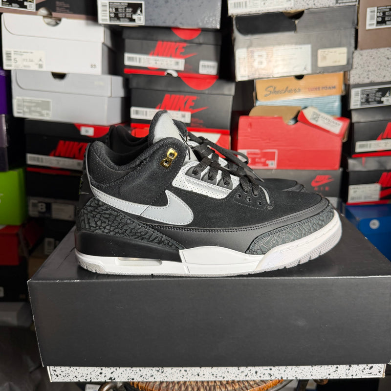 Jordan 3 Retro Tinker Black Cement Gold (Preowned)