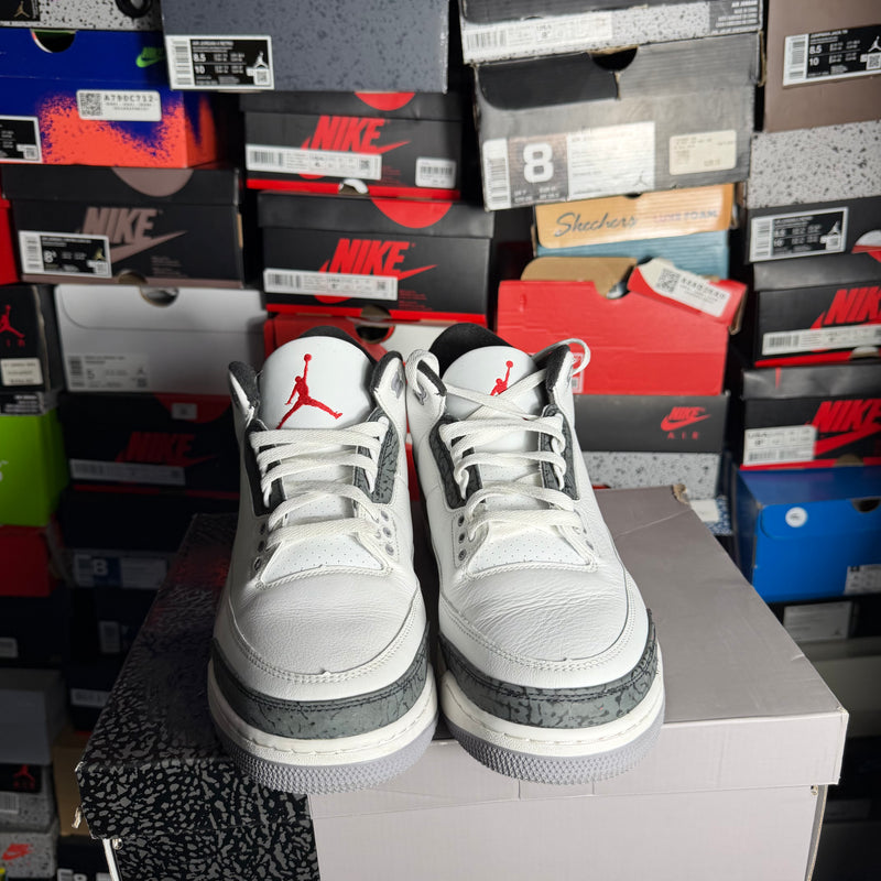Jordan 3 Retro Cement Grey (Preowned) (Sz 12)