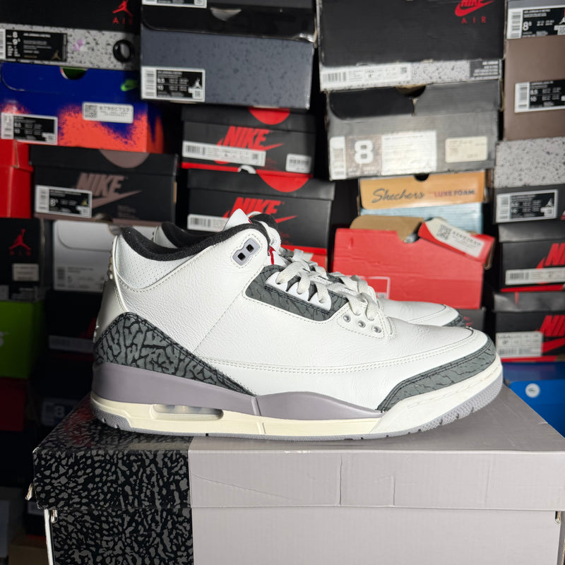 Jordan 3 Retro Cement Grey (Preowned) (Sz 12)