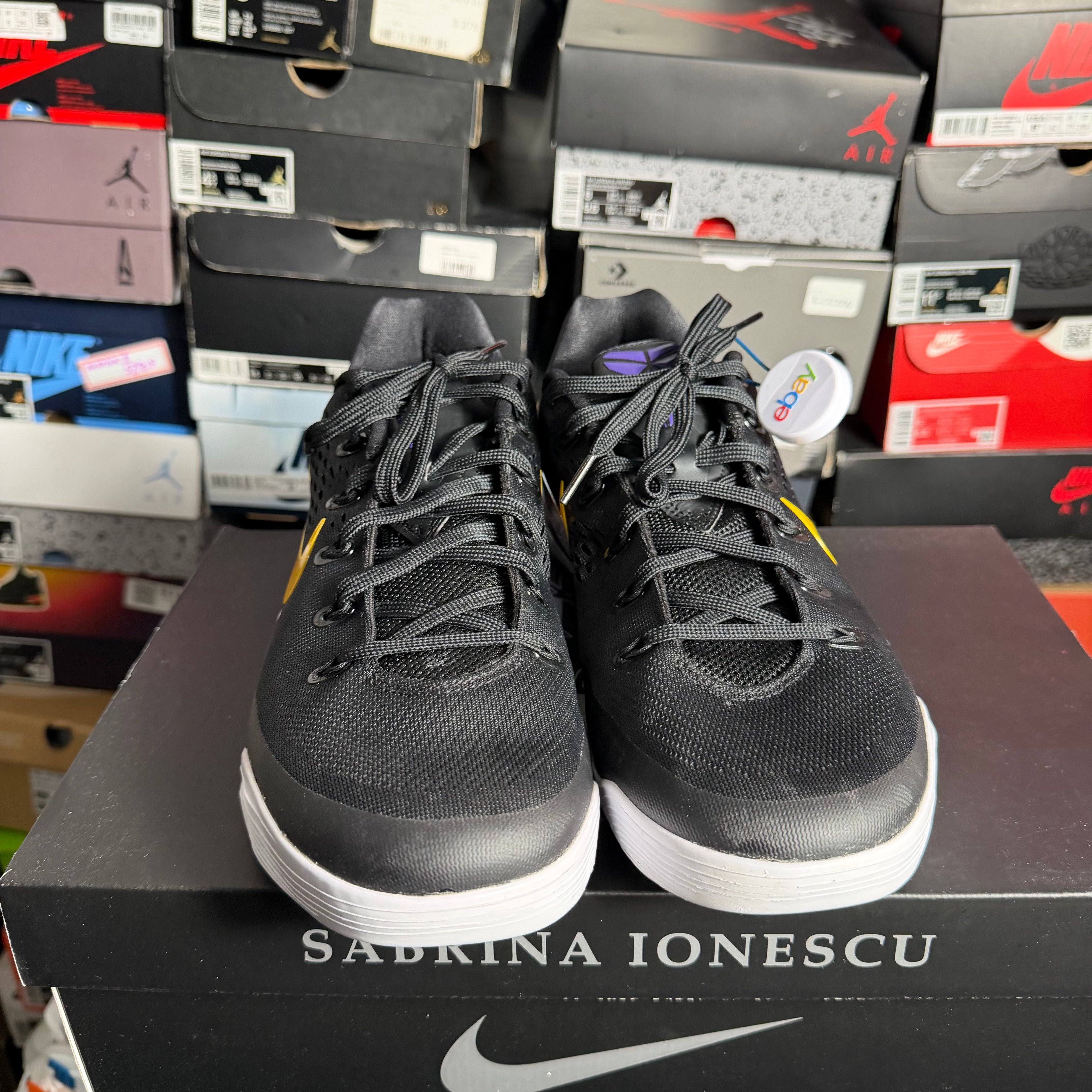 Nike Kobe 9 EM Low Protro TB Black University Gold (Preowned)