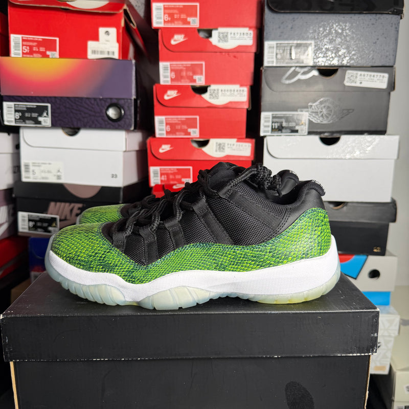 Jordan 11 Retro Low Green Snakeskin (Preowned)
