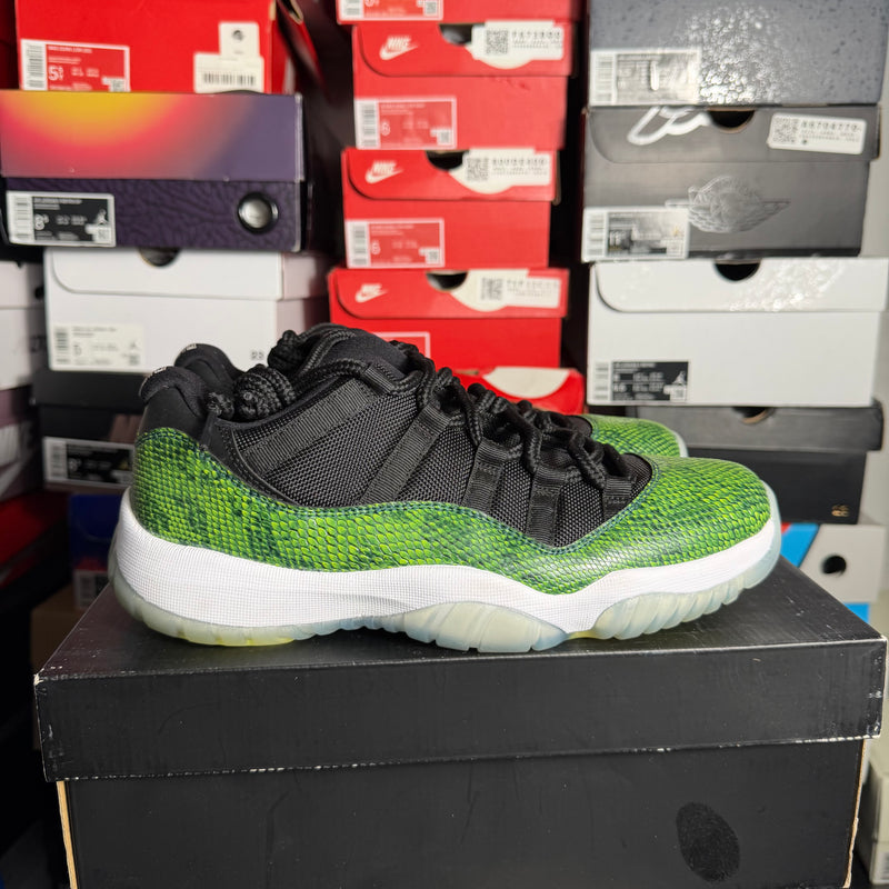 Jordan 11 Retro Low Green Snakeskin (Preowned)
