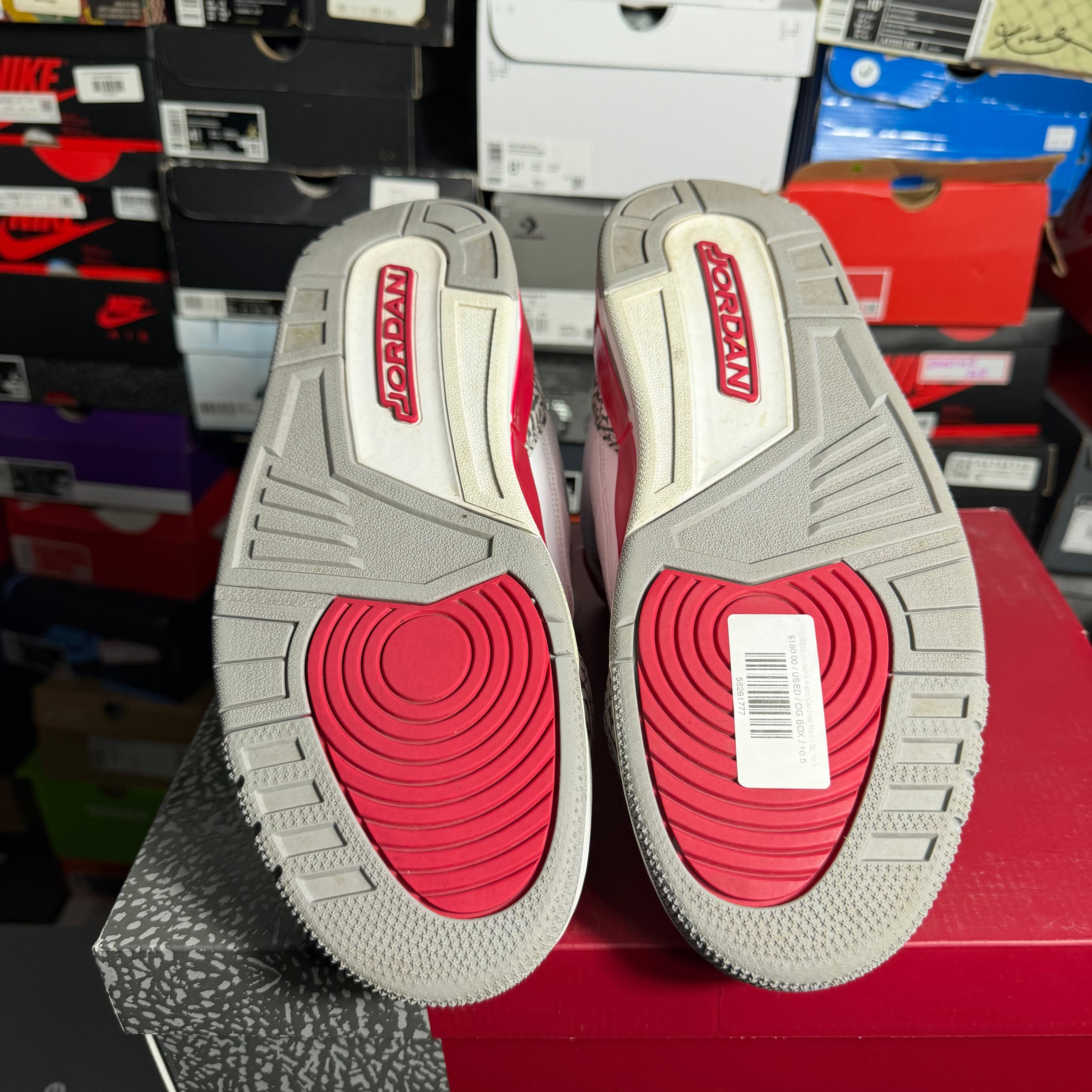 Jordan 3 Retro Cardinal Red (Preowned)