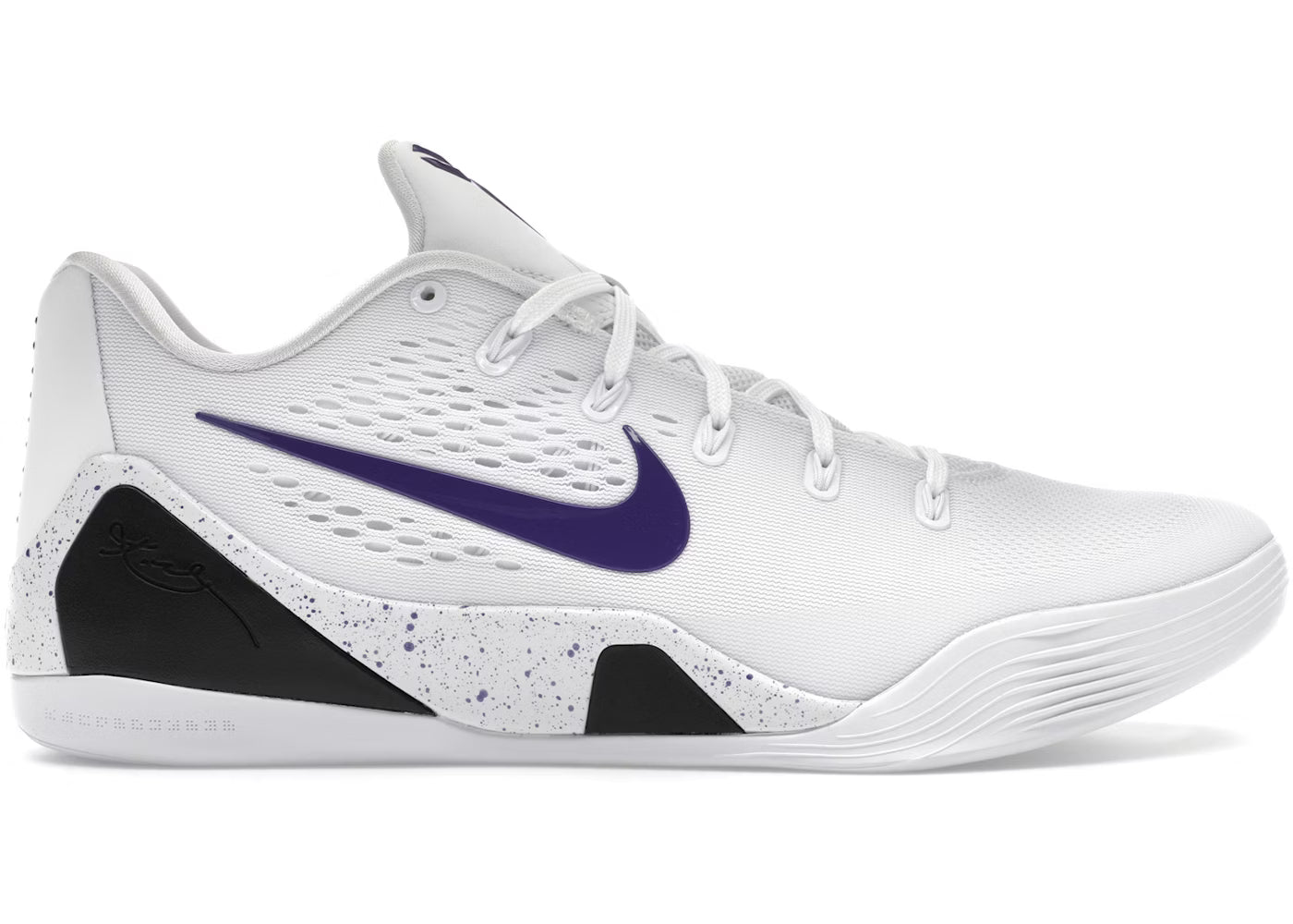 Nike Kobe 9 Elite Low EM Protro White Court Purple (Preowned)